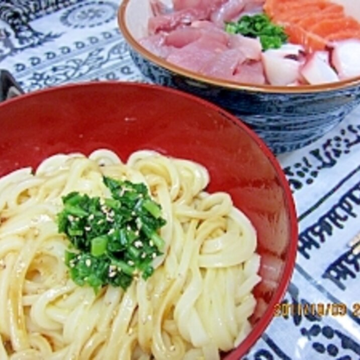 簡単釜玉うどん